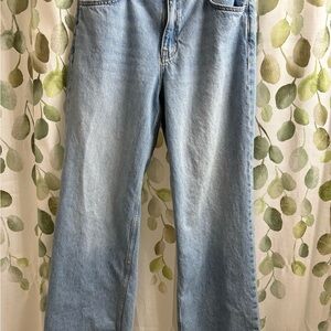 Mango Relaxed Fit Light Blue Jeans